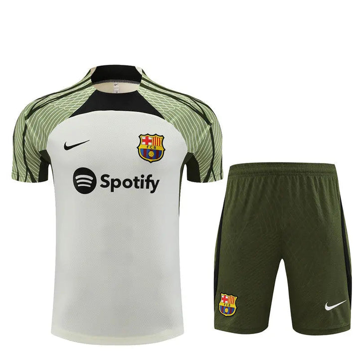 Barcelona Short Sleeve Training Suit For Kids T-shirt/short Football DXB